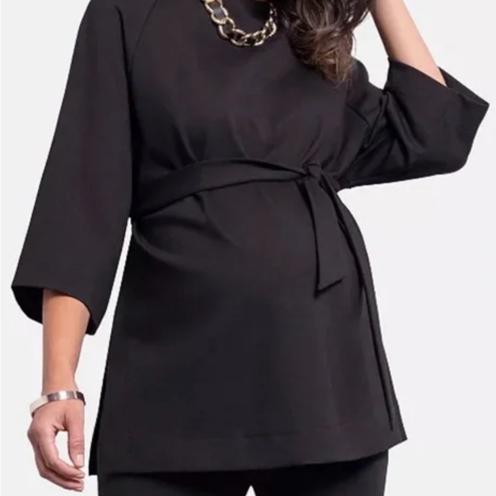 Seraphine Black Maternity Top